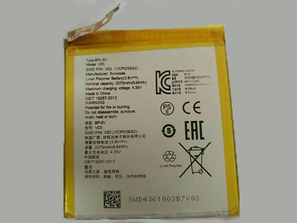 VERTU 2275mAh-BPL-9V-Touch-V03 akku