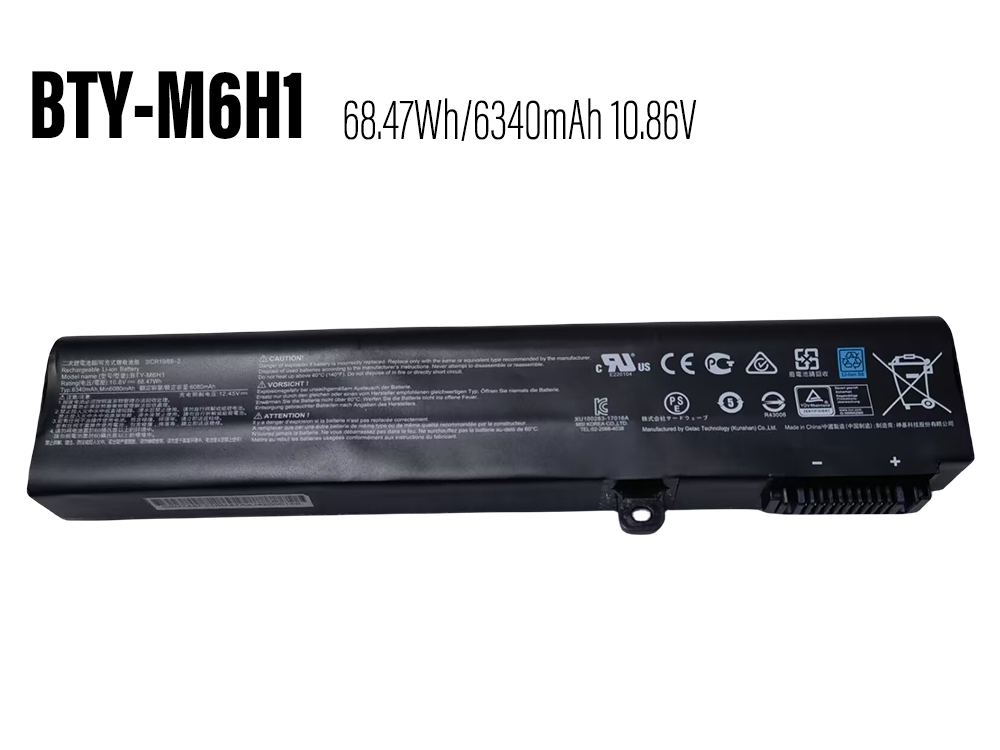 MSI BTY-M6H1 battery
