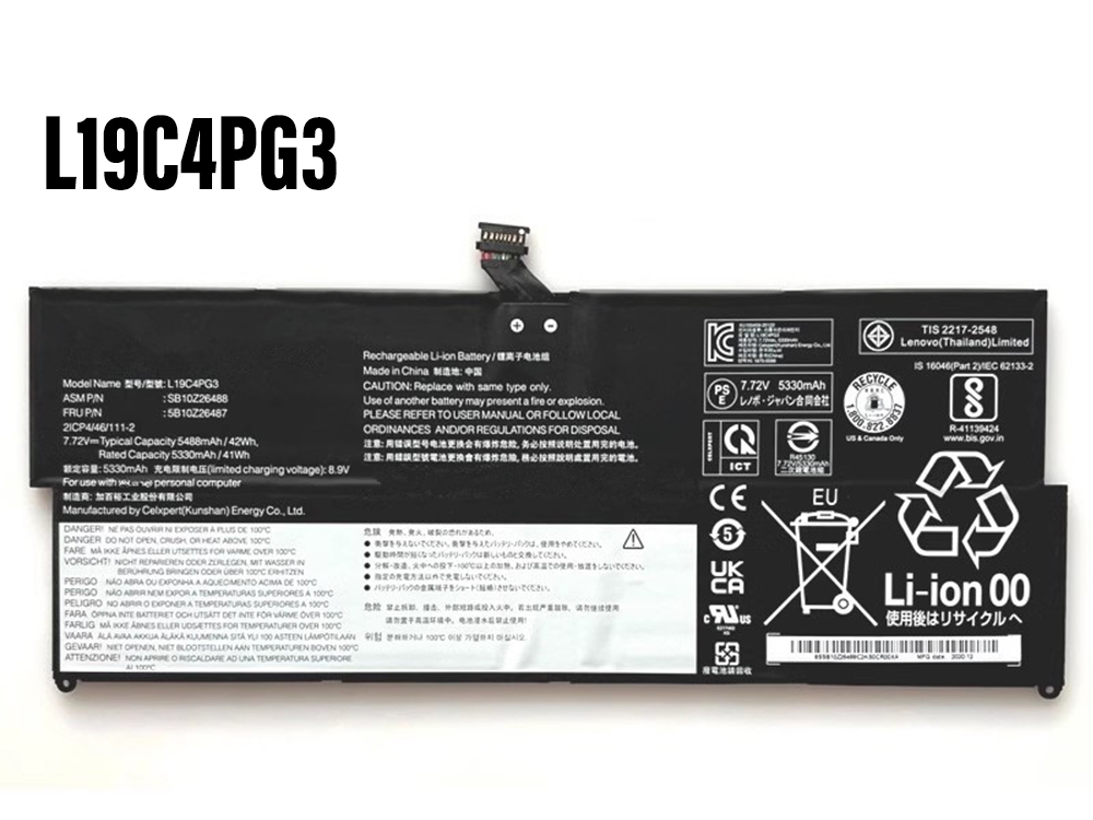 Lenovo L19C4PG3 battery